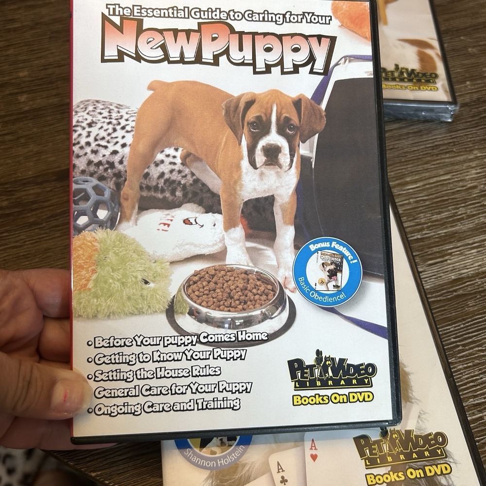Pet Video Library Interactive Puppy Training Dog Tricks New Puppy Lot - Picture 3 of 4